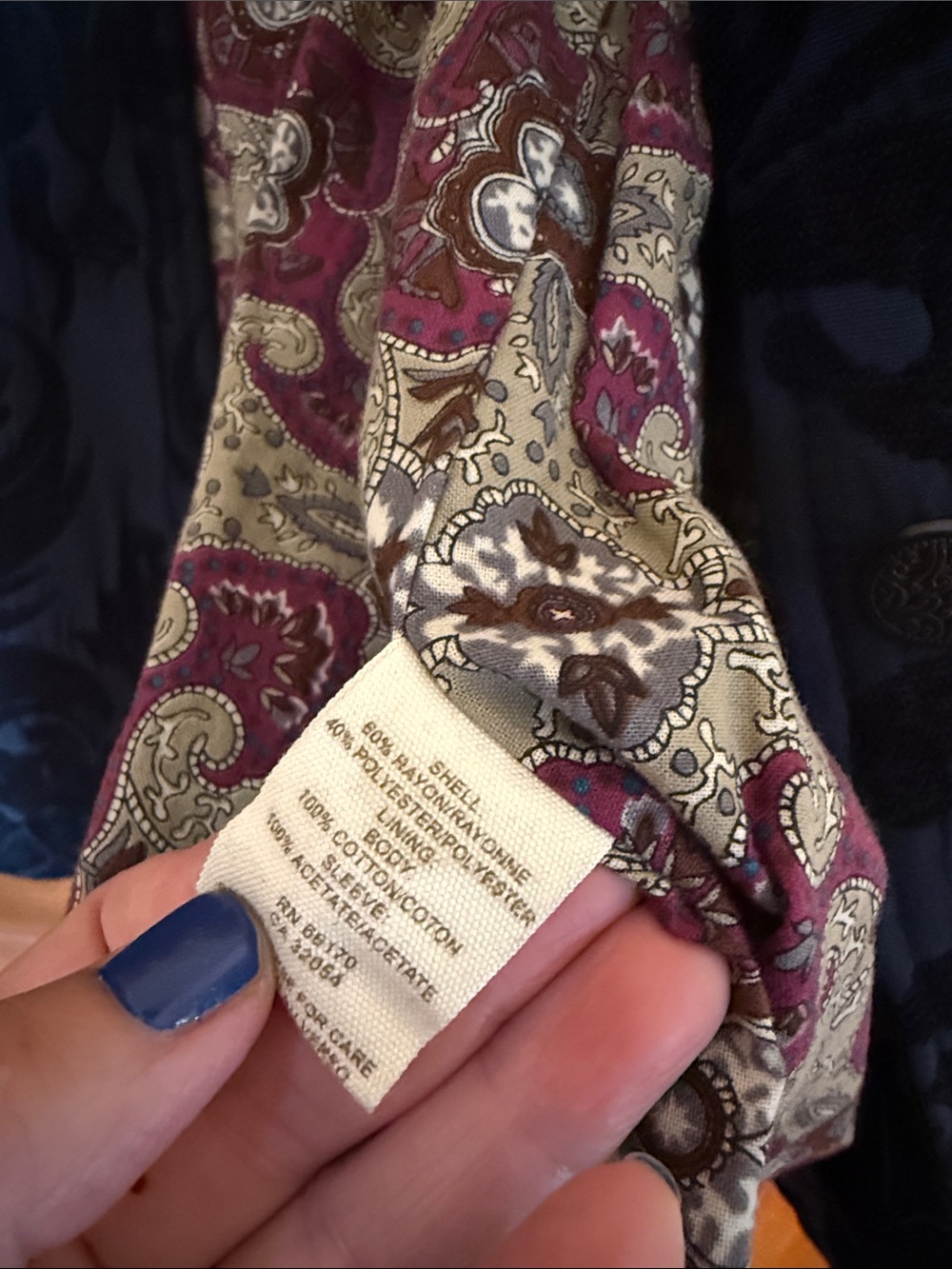 Free People Brocade Patterned Jacket - Picture 7 of 8